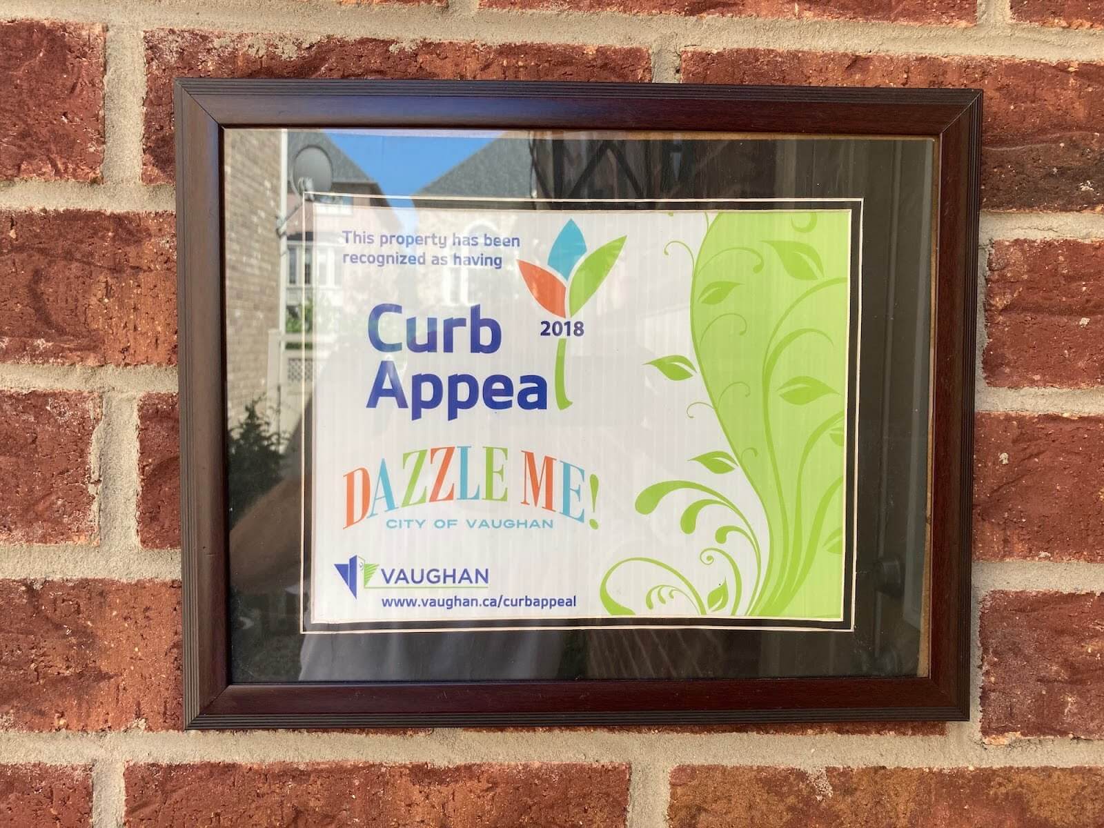 Curb Appeal Certificate to LawnMart.